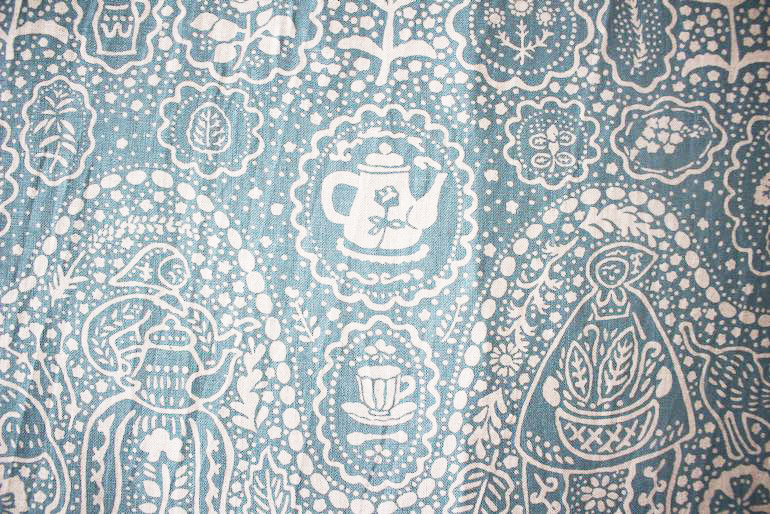 LINNETリネンプリント ハーブティー